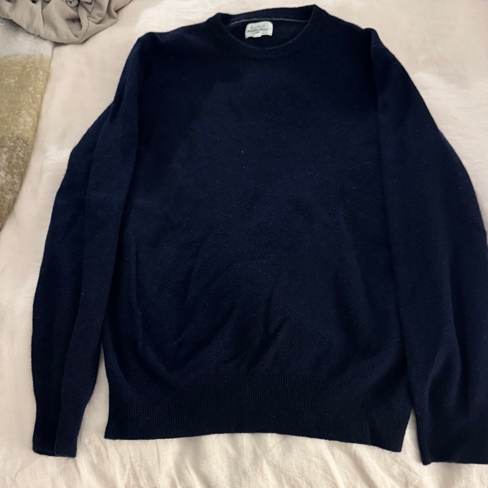 Hartford Men's Deep Blue Crewneck Sweater